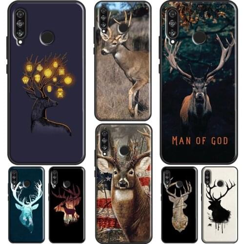 STUNNING DEER Animal Phone Case For Huawei P20 Lite P30 P40 Pro Mate 10 20 Lite P Smart 2019 2021 Back Cover