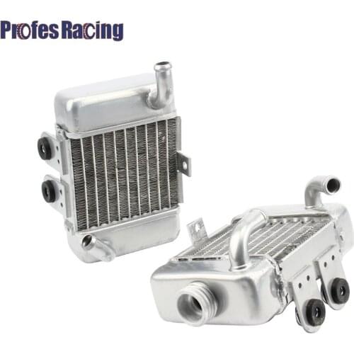 For 50 SX SXS Mini 49cc 50cc 50 Alloy Radiator Kit water cooled Mini Cross Dirt Bike Pit Bike Motorcross Motorcycle