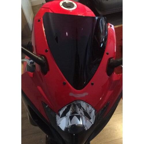 Motorcycle Double Bubble Windshield WindScreen Screen For 2006 2007 Suzuki GSXR600 GSXR750 GSXR GSX-R 600 750 K6 Black Iridium