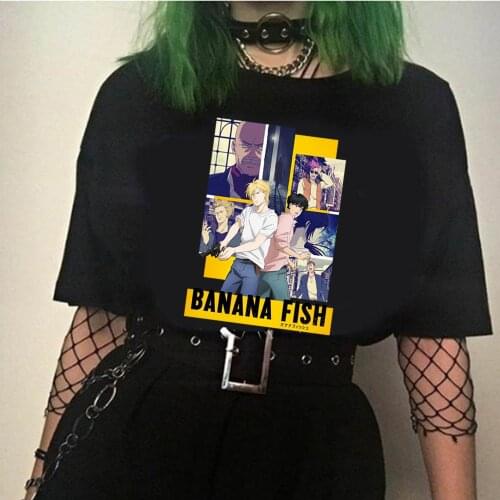 2020 Japanese Anime BANANA FISH 2 fashion Short Sleeve t-shirts Unisex shirts casual sport tee shirt round neck oversize 4XL