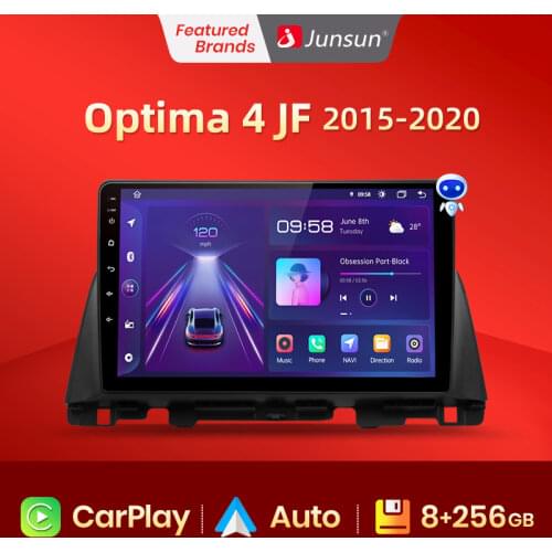 Junsun 4+64 GB Car Radio For Kia Optima 4 JF 2015 - 2020 Android 10 Video Player Navigation GPS 2Din DSP*30EQ Free Android Auto