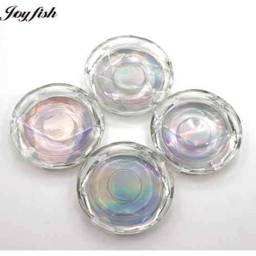 Transparent Acrylic Lash Packaging Wholesale Diamond Mink False Eyelashes Boxes Case Package Color Base Cards Custom Logo