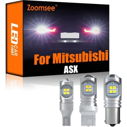 Zoomsee 2Pcs White Reverse LED For Mitsubishi ASX 2010-2020 Canbus Exterior Backup Error Free Rear Tail Bulb Light Vehicle Lamp