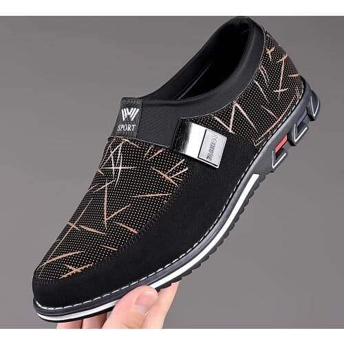 Fashion Men Loafers Shoes New Autumn Casual Sneakers Male Slip-On Leisure Walking Footwear Light Driving Shoes Plus Size 38~48