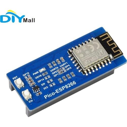 Waveshare ESP8266 WiFi Expansion Module for Raspberry Pi Pico Supports TCP/UDP Protocol UART Communication AT Command