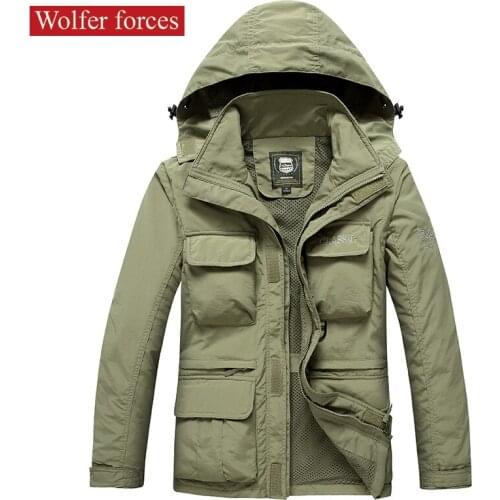 Large Size Clothing Jaket Windbreaker Men Large Plus Size Mens Coats Man Coat Outerwear Suit Jackets Military Jaqueta Masculina