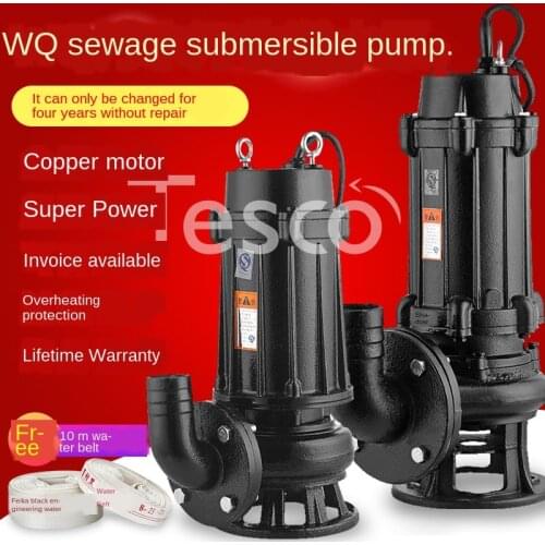 Sewage pump three-phase high power 380V mixing sewage pump high lift jywq septic tank sediment agricultural submersible pump