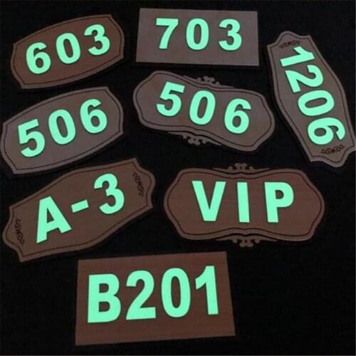 House Address Numbers Illuminated Acrylic Door Number Plate Luminous Signage Apartment Hotel Home Address Plaque Custom Sign