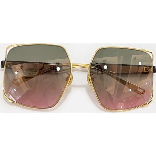 2021 New Brand Square Sunglasses Women Fashion Big Frame Gradient Sun Glasses Female Oculos Unisex Eyewear