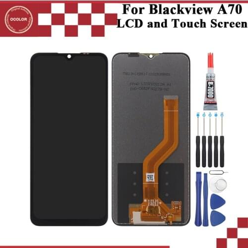 Ocolor For Blackview A70 LCD Display And Touch Screen Digitizer Assembly 6.52"For Blackview A70 Screen Replacement With Tools