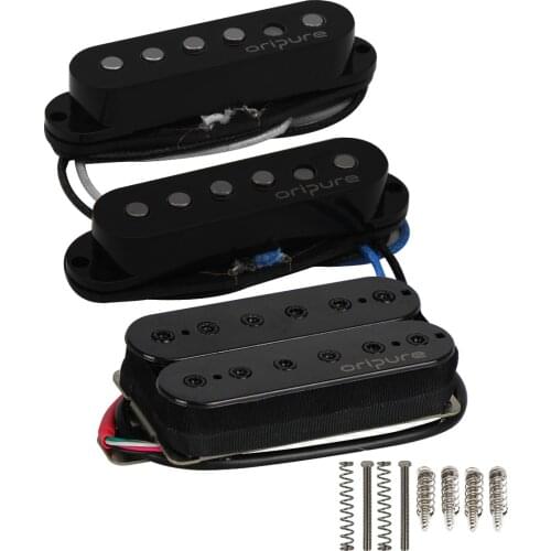 OriPure 3PCS Alnico 5 Single Coil Pickup & Humbucker Pickups Guitar for SSH HSS Guitar Parts