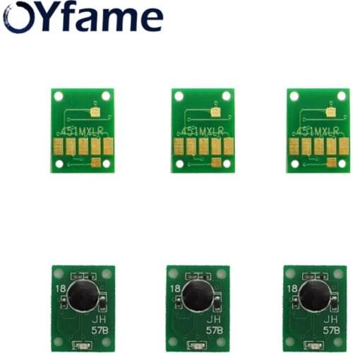 OYfame 6 colors PGI-850 CLI-851 Auto Reset ARC Chips for Canon PIXMA ip7280 MG5480 IX6880 MG5680 MG6380 MG7180 MG7580 Printer