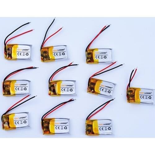 10pcs/Lot 401220 3.7V 80mAh Rechargeable li Polymer Battery For bluetooth headset mouse Bracelet Wrist Watch 041220 401221