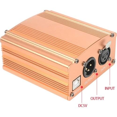 Portable 48V USB Phantom Power USB Cable XLR Microphone Cable for Condenser Microphones Accessories