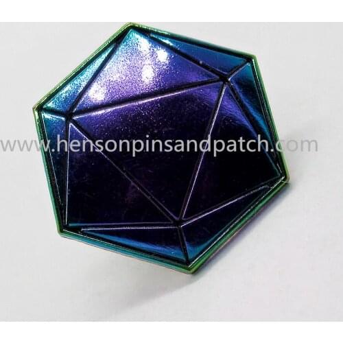 Custom rainbow metal pin badge