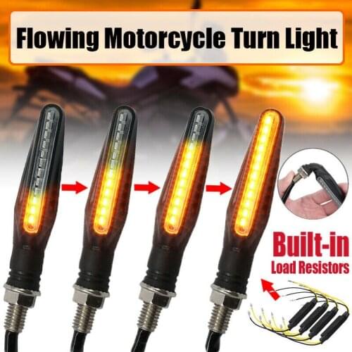 Motorcycle Signal Lamp 1Pair Motorcycle Motorbike 12 LED Turn Signal Indicators Amber Turning Light 12V Motorcycle Parts