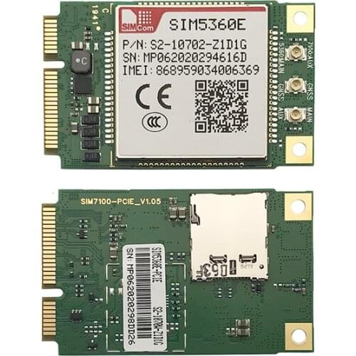 SIMCom SIM5360E Mini PCIE with SIM card slot 3G WCDMA GSM/GPRS/EDGE/GPS module For PDA MID PND AIM POS SIM5360