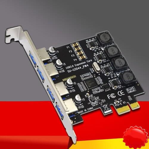 USB 3.0 PCI-E Card 4Port USB3.0 HUB PCI Exprss PCI-E to USB 3.0 Expansion Card Adapter 5Gbps For Desktop Computer Components New