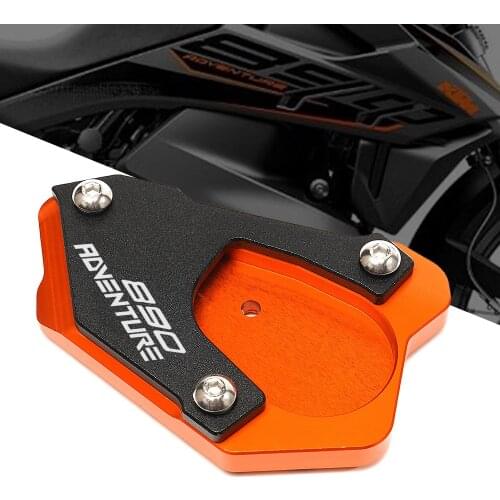 Side Stand Enlarger Plate For KTM 890 ADV 890 Adventure R 2021 Motorcycle Accessories Foot enlargerment Kickstand Extension pad