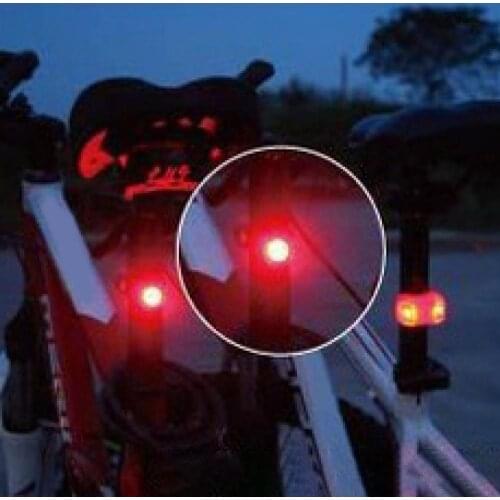 Hight-light ruby bicycle taillight four-color bright aluminum alloy monocular warning lamp seat tube lamp bicycle accessories
