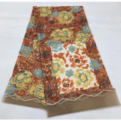 High-quality French Tulle Mesh Lace Fabric, The Latest African Luxury Sequin Lace Fabric, Suitable for Nigerian Wedding XX4599