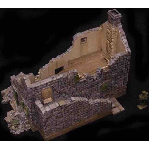 1/72 resin die-casting scene layout props gray model on-site house building platform free shipping