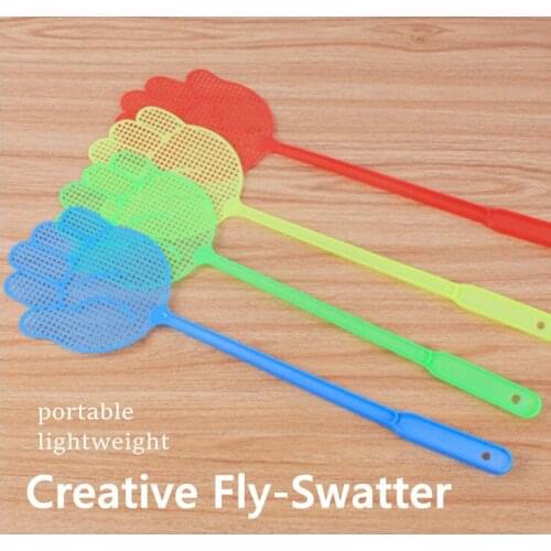 1Pc Fly Swatter Palm Shaped Fly Swatter Plastic Fly Swatters Mosquito Pest Control Flapper Insect Killer Garden Supplies