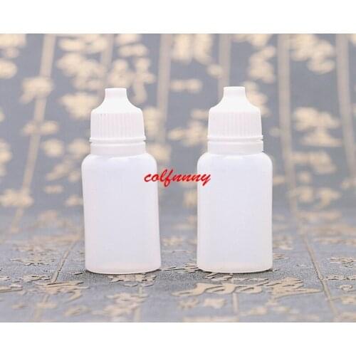 10000pcs/lot Fast shipping PE 15ml Plastic Dropper Bottle With Childproof Cap Empty Eye Dropper Bottle