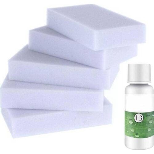 20ml 50ml+5pcs spong HGKJ-13 High Concentrated Car Cleaning Agent Cleaner Interior Agent Roof Foam Plastic Seat Cleaning Au G4F8