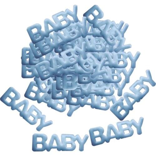 FunPa 200PCS Party Confetti Foot Nipple Baby Bib Shape Confetti Decoration Table Confetti For Baby Shower Party