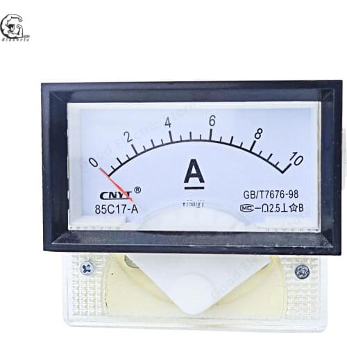 85C17 DC 1A 2A 3A 5A 10A 15A 20A 30A 50A 75A 100A Analog Current Panel Meter Ammeter for Circuit Testing Ampere Tester Gauge