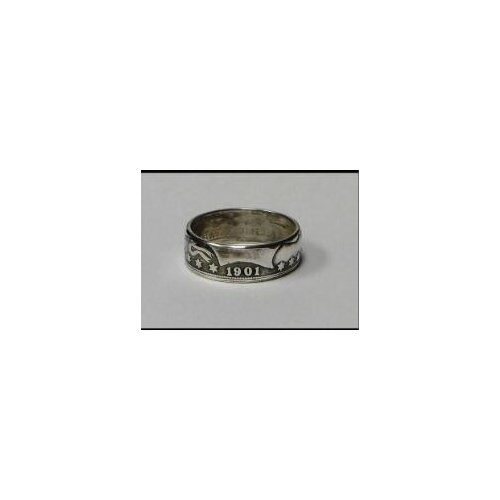 90% Silver US Barber Half Dollar Ring ‘1901’ Handmade In Sizes 7-12