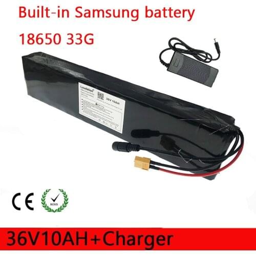 Laudation 36V Battery Pack 10Ah 10S 3P 18650 With 15A BMS For Electric Bicycles, Scooters, Etc. 500W Motor With 42V 2A Charger