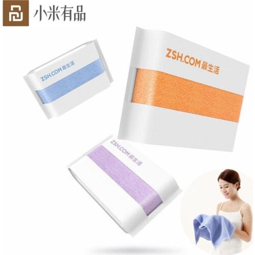 Youpin ZSH Polyegiene Antibacterical Towel Young Series face towels cotton 5 Color Highly Absorbent Bath Face Hand Towel C2