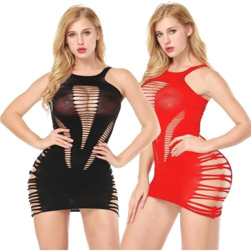 Fishnet Underwear Elasticity Cotton Sexy Lingerie Muply Hot Women Sex Costumes For Mesh Baby Doll Dress Erotic Lingerie