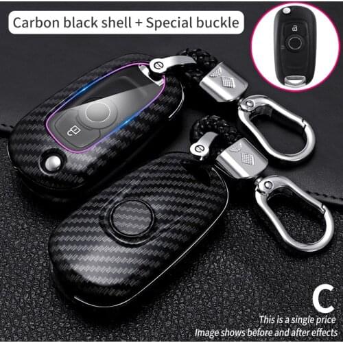 ABS Carbon FibeCar Remote Key Cover Case For Opel Vauxhall Astra K Corsa E For Buick VERANO ENCORE GX GL6 ENVISION 2018-2020 Fob