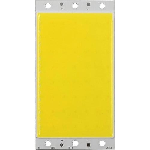 50Pcs Wholesale 94x50mm 12V 15W COB LED Panel Light Chip On Board LED Matrix Lamp for Work Lights House Lighting Emitting Diode