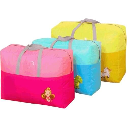 Cute Cartoon Printing Kids School Quilt Clothes Portable Storage Bags Oxford Cloth Children Travel Package Toy Organizer Pouch