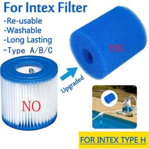 Swimming Pool Foam Filter Sponge Intex Type A Reusable Washable Biofoam Cleaner Swimming Pool Accessories Type B / Type C