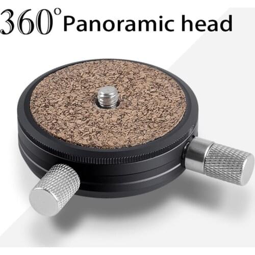 Tripod head 360 degree rotate camera shot panoramic head for DSLR camera monopod tripod photo Video with 1/4 3/8 screw adapter