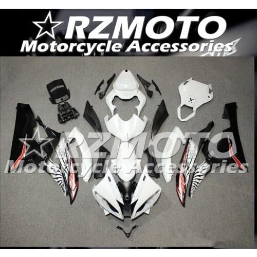 Injection Molding New ABS Motorcycle Whole Fairings kit Fit for YAMAHA YZF-R6 2006 2007 06 07 R6 Bodywork set white cool