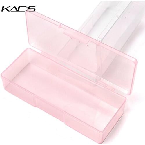 KADS New Arrival Pink & White Concise Multi Utility Storage Case Professional Nail Art storage Box Manicure Kit Nail MakeupTool