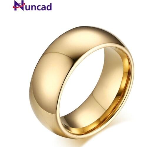 Korean fashion simple tungsten steel jewelry ring tungsten gold jewelry mens ring
