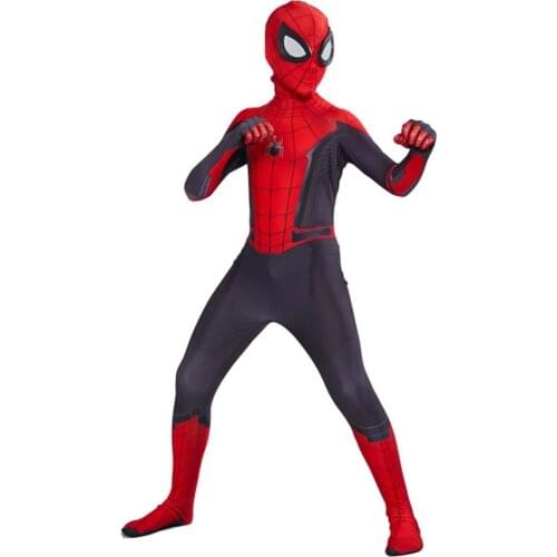 Spider : Far From Home Cosplay Costume Miles Morales Zentai Suit kids custom For Halloween Carnival Costume