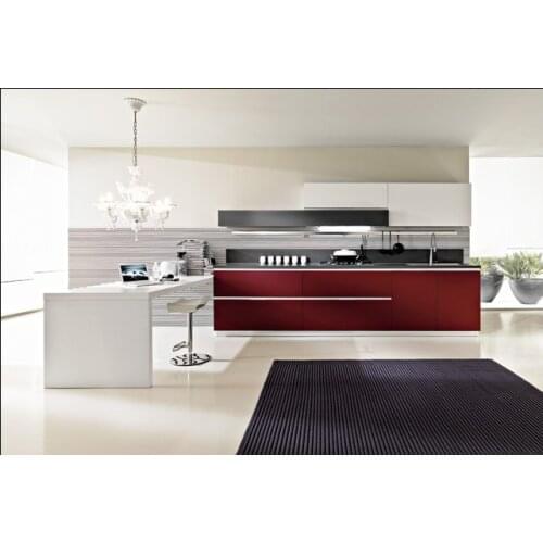 2019 new free design Custom 2pac kitchen cabinet Lacquer kitchen furniture hot sales modular kitchen