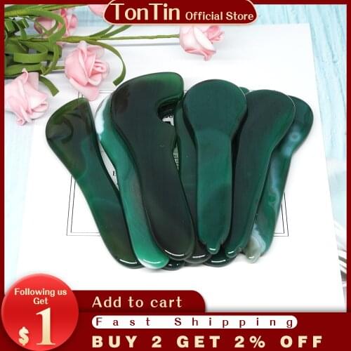 Natuurlijke Jade Guasha Schrapen Massage Schraper Gezicht Massager Acupunctuur Board Rozenkwarts Agaat Acupunt Facial