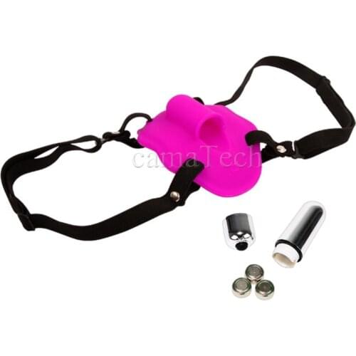 CamaTech Silicone Wearable Button Battery Massager 10 Frequency Strap-on Butterfly Vibrator G Spot Clitoris Stimulator For Women