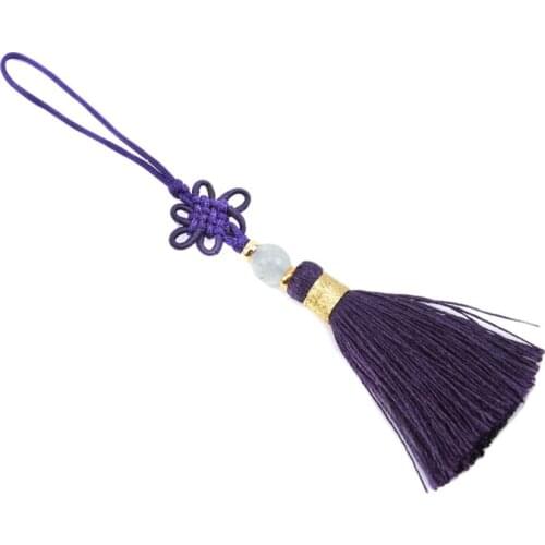 Nylon 6 Colors With Beads Chinese Knot Braided Tassel Ears Handmade DIY Decoration Supplies