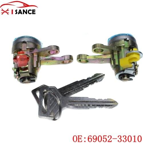 NEW Door Lock Cylinder WITH Key Set For 1992-1996 Toyota Camry 2.2L 3.0L 69052-33010, 69051-33010