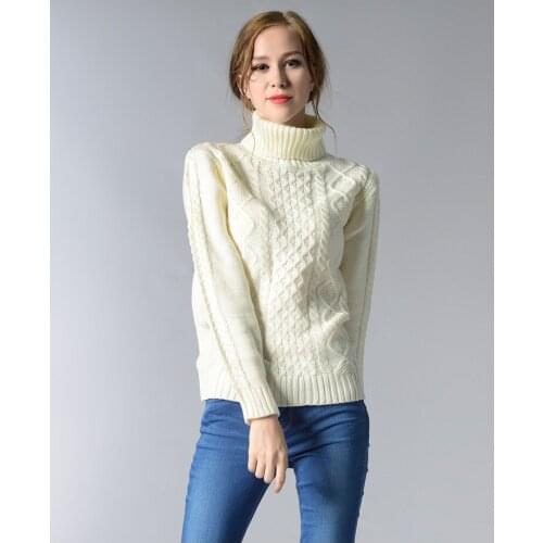 Autumn Winter sweater Women Clothing Long sleeve Turtleneck casual sweater Fashion knitting Sweater Solid women clothing